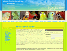 Tablet Screenshot of floridabirdswholesale.com
